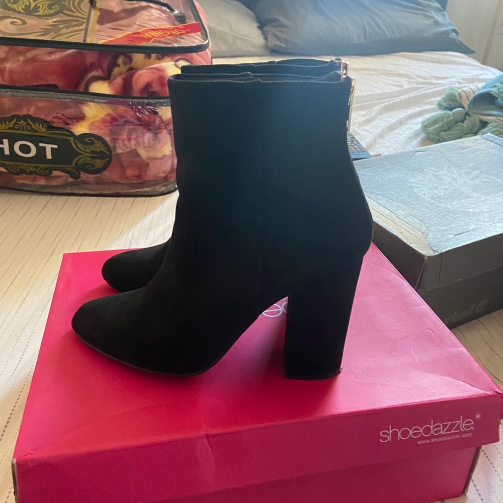 Black booties size 7